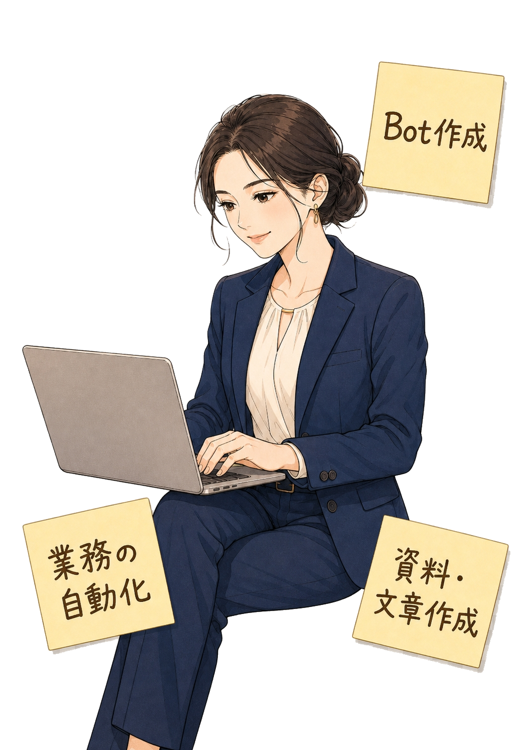 PCでBot作成・業務の自動化・資料作成を行うアイカさん